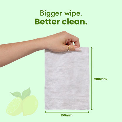 Claret Refreshing Wet Wipes With Lemon | 25 Pulls