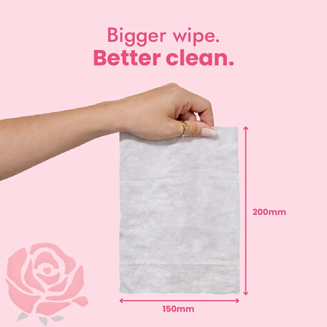 Claret Rose Water Wipes | 25 Wipes