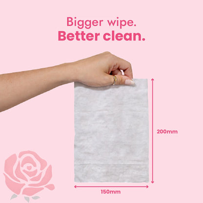 Claret Rose Water Wipes | 25 Wipes