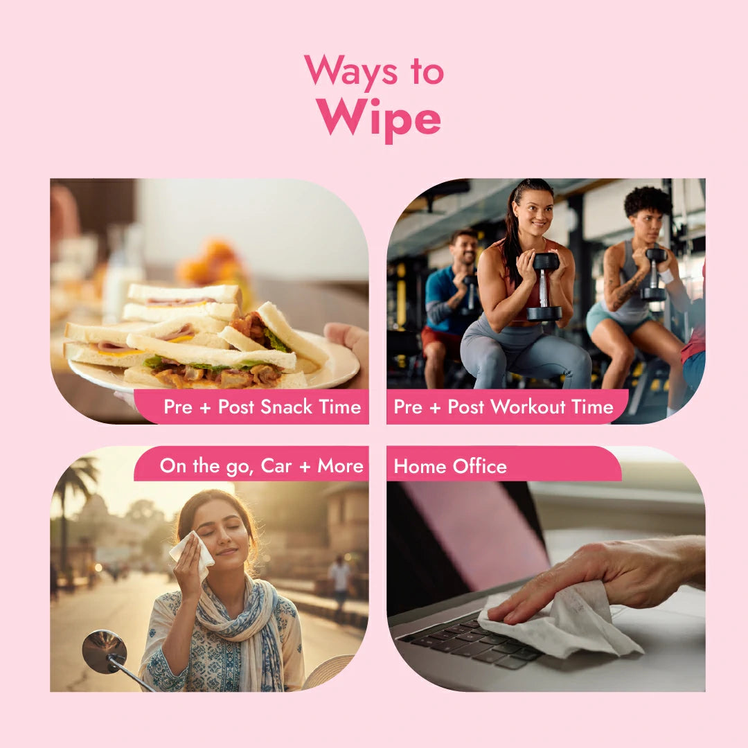Claret Rose Water Wipes | 25 Wipes