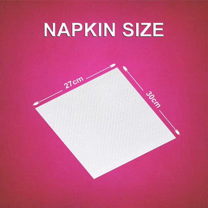 Claret Soft Napkin 1 Ply 100 Pulls - 27 x 30cm