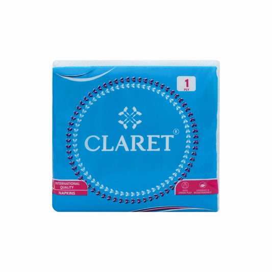 Claret Soft Napkin 1 Ply 80 Pulls - 27 x 30cm
