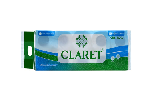 Claret Toilet Rolls 10 in 1 Combo 2 Ply 180 Pulls