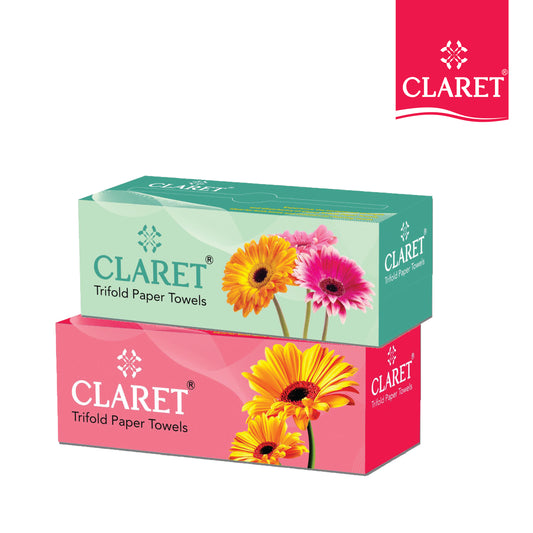 Claret Trifold Paper Towels 1 Ply 100 Pulls