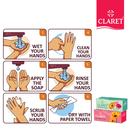 Claret Trifold Paper Towels 1 Ply 100 Pulls