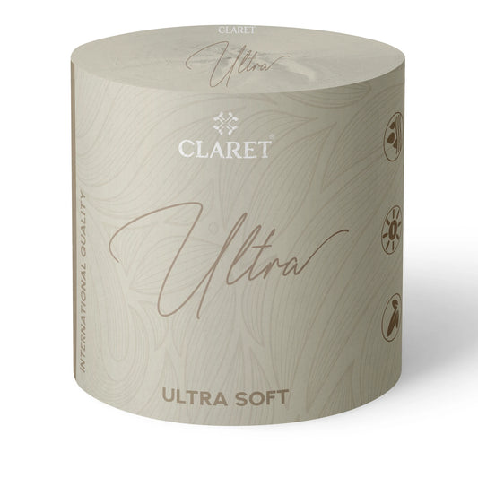 Claret Ultra Single Toilet Roll 3 Ply 300 Pulls