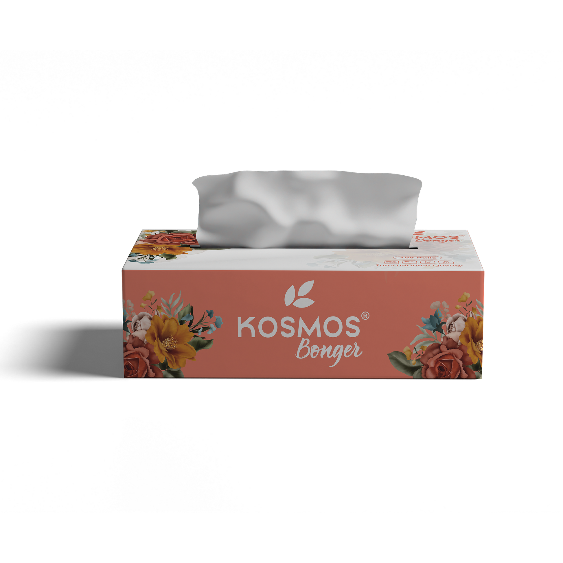 Kosmos Bonger 4 in 1 Facial Tissue 2 Ply 100 Pull
