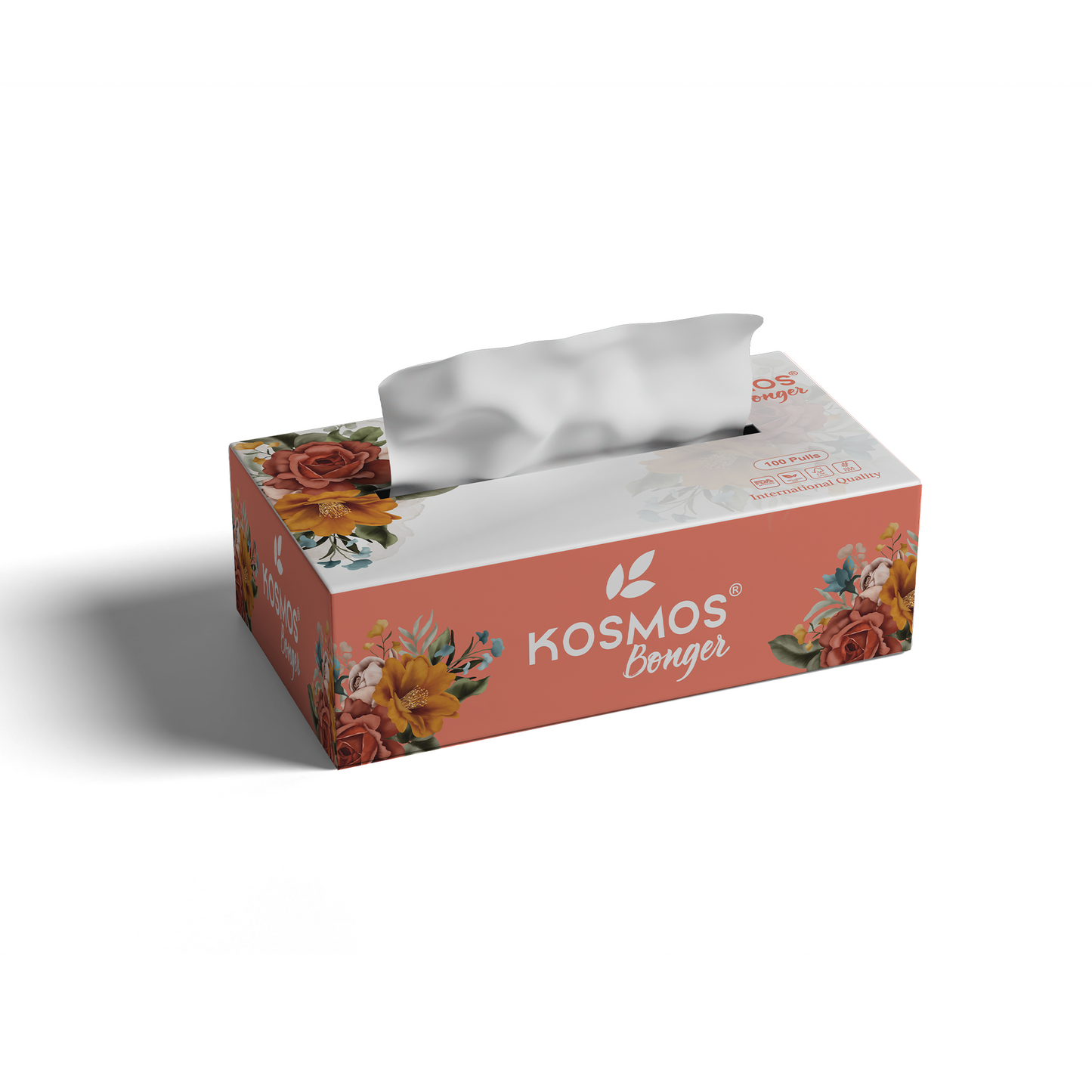 Kosmos Bonger 4 in 1 Facial Tissue 2 Ply 100 Pull