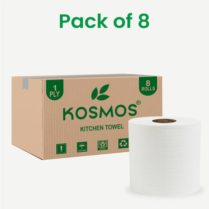 Kosmos Kitchen Hard Roll Towel (HRT) 1 Ply 200 Meter