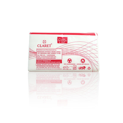 Claret 1 Ply M-Fold Sheet - 150 Sheets