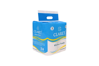 Claret Kitchen Towel Roll - 60 Pulls Per Roll