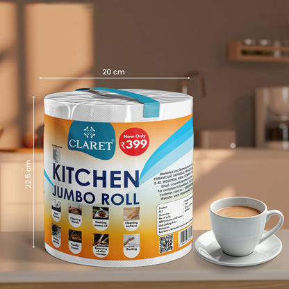Claret Kitchen Towel Jumbo 2 Ply 300 Pulls