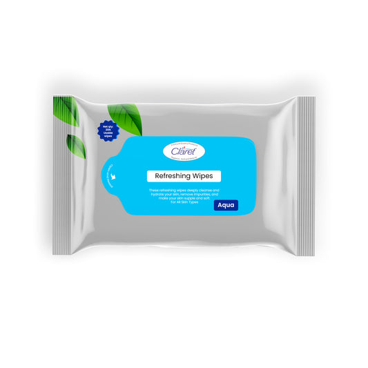 Claret Refreshing Cleansing Wet Wipes For Face & Body